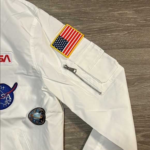 NASA White Jacket with Space Patches - Picture 4 of 9